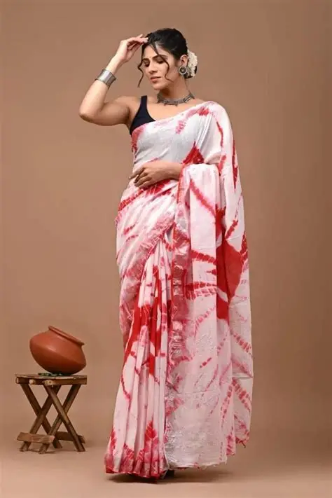 Shibori Saree
